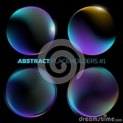 Vector Dark Abstract Background. Vector Illustration