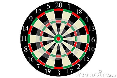 Vector dart board Vector Illustration