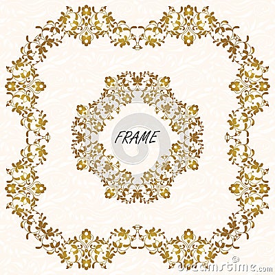 Vector decorative frame. Elegant element for design template. Vector Illustration