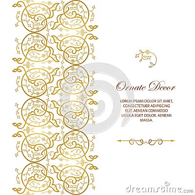 Vector decorative frame. Elegant element for design template. Vector Illustration