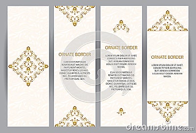 Vector decorative frame. Elegant element for design template. Vector Illustration