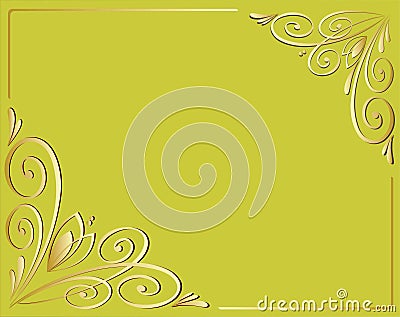 Vector decorative frames kaligraficheskih Vector Illustration