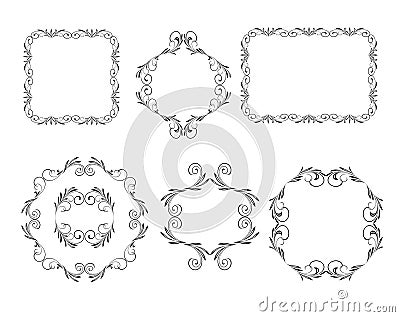 Vector decorative frames Vector Illustration