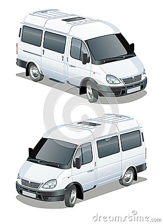 Vector delivery / cargo van Stock Photo