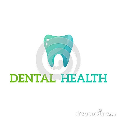 Vector dental stomatology clinic badge icon. Vector Illustration