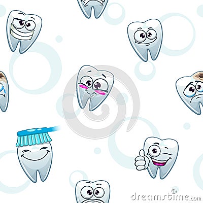 Vector dental texture Vector Illustration