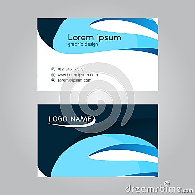 Vector design Business card Vector Illustration