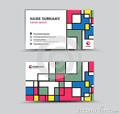 Business Card template, Creative idea modern concept Vector Illustration