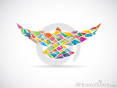 Vector design of colorful birds Vector Illustration