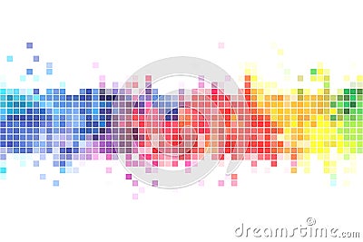 Colorful pixels background vector illustration Vector Illustration