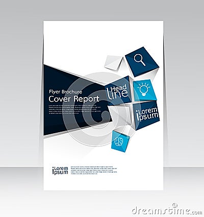 Vector design for Cover Report Annual Flyer Poster in A4 size Vector Illustration