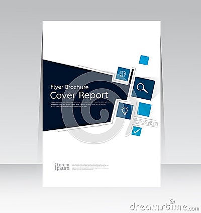 Vector design for Cover Report Annual Flyer Poster in A4 size Vector Illustration