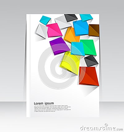 Vector design for Cover Report Annual Flyer Poster in A4 size Vector Illustration