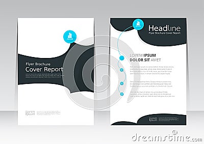 Vector design for Cover Report Annual Flyer Poster in A4 size Vector Illustration