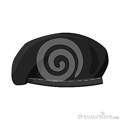 Vector design of hats and commando sign. Collection of hats and clothes vector icon for stock. Vector Illustration