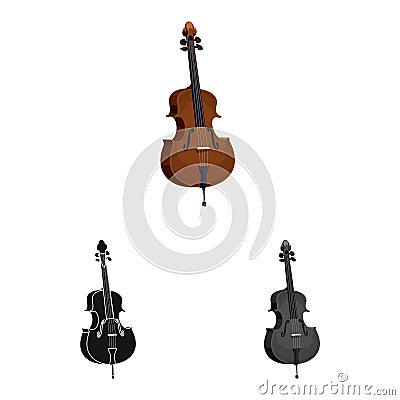 Vector design of music and tune sign. Set of music and tool stock vector illustration. Vector Illustration