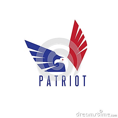 Vector design template of abstract patriotic Vector Illustration
