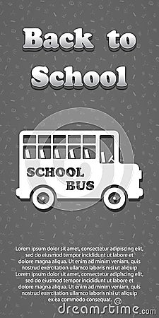 Vector design template for Back to school. Vector Illustration