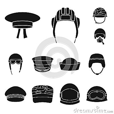 Vector design of traditional and armed icon. Set of traditional and officer stock vector illustration. Vector Illustration