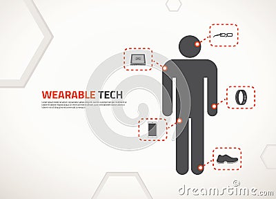 Vector design for wearable technology Vector Illustration