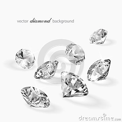 Vector diamond illustration Vector Illustration