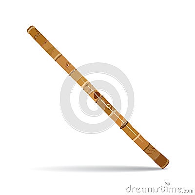 Vector didgeridoo, traditional australian wind musical instrument Vector Illustration