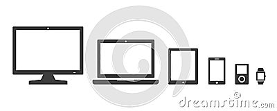 Vector Digital Device icon isolated on white background Vector Illustration