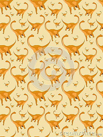 The Vector of dinosaur,animal illustration, retro pattern, vector background.vector design. Vector Illustration