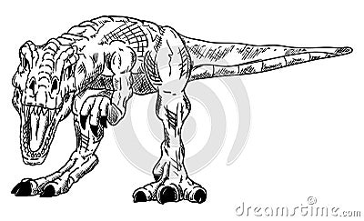 Vector - dinosaur , isolated Vector Illustration