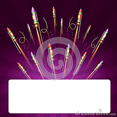 Vector diwali background Vector Illustration