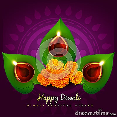 Vector diwali diya Vector Illustration