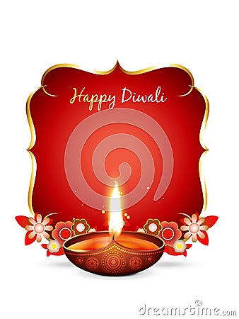 Vector diwali greeting Vector Illustration