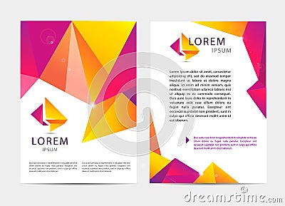 Vector document, letter or logo style cover Vector Illustration