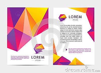 Vector document, letter or logo style cover Vector Illustration