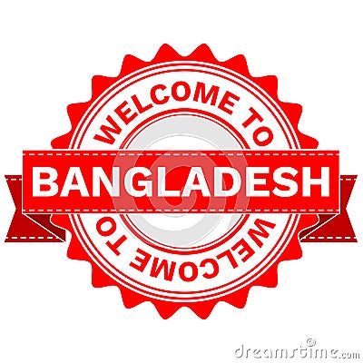 Vector Doodle of WELCOME TO COUNTRY BANGLADESH . EPS8 . Vector Illustration