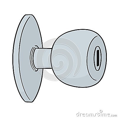 Vector of door knob Vector Illustration