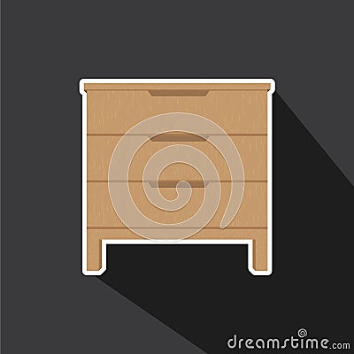 Vector of Drawers Stock Photo