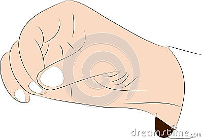 Vector image of male palm Vector Illustration