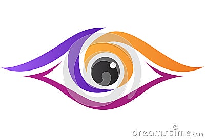 Eye clinic logo Vector Illustration