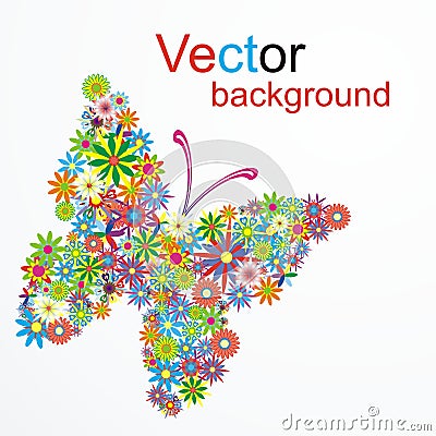 Vector dream butterfly Stock Photo