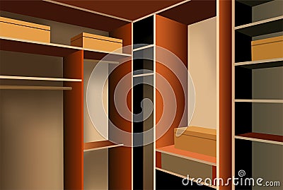 Vector dressing room Vector Illustration