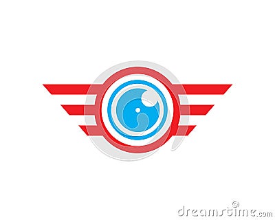 Vector drone logo set isolated on background for shop, drone service logo, flying club label Vector Illustration