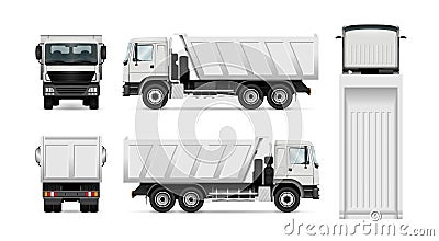 Vector dump truck Vector Illustration