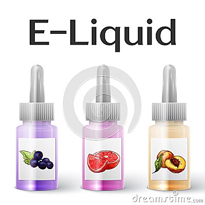 Vector E-Liquid illustration Vector Illustration