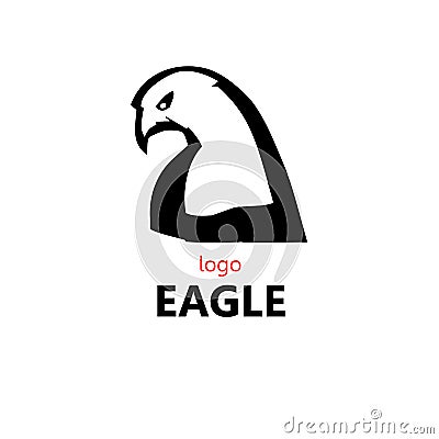VECTOR. Eagle. Business icon for the company. Pet shop / zoo logo / symbol / pendant. Flat design. Illustration. Flat image. Vector Illustration