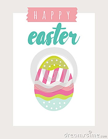 Vector Easter card festive background element illustration for print Vector Illustration