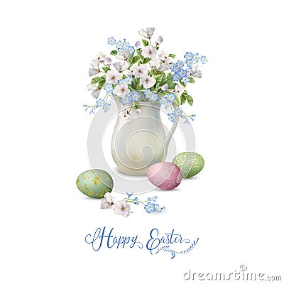 Vector Easter Card Vector Illustration