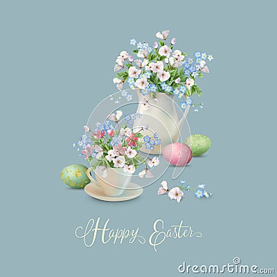 Vector Easter Card Vector Illustration