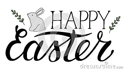 Vector Easter lettering Vector Illustration