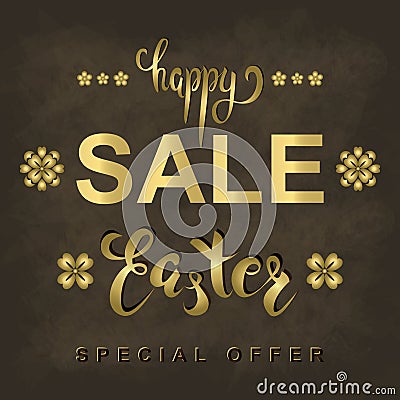 Vector Easter Sale Banner. Vector Illustration